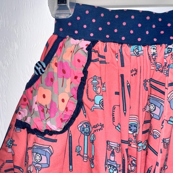 MATILDA JANE Girls 4 / Secret Fields / Hold the Phone Twirl Pocket Floral Skirt - Picture 3 of 7